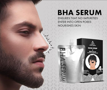 Urbangabru Hair Volumizing Powder 10 GM & Nose Strips + BHA Serum - Men's Grooming Combo Kit